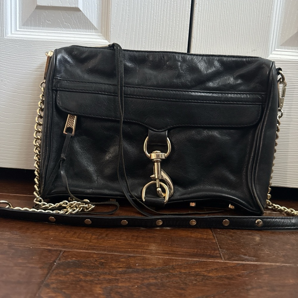 Rebecca Minkoff Black Leather Crossbody Bag